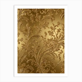 Gold Wallpaper Art Print