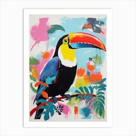 Colourful Bird Painting Toucan 2 Art Print