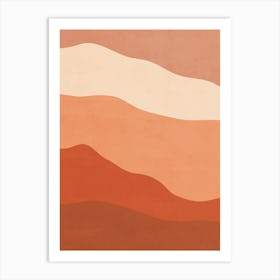 Abstract Mountain Landscape - Tc01 Art Print