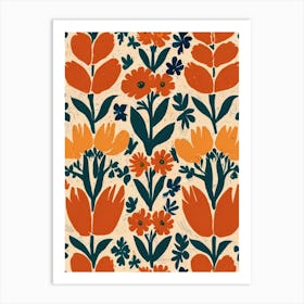 Floral Pattern 6 Art Print