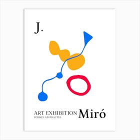 Joan Miro Shapes Poster Inspired Art Print