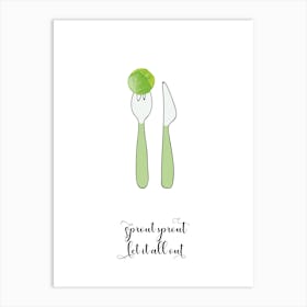 Brussels Sprouts Art Print