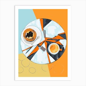 Coffee And Cake Art Print