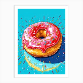 Colour Pop Donuts 4 Art Print