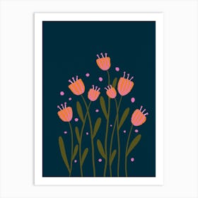 Whimsical Flowers Affiche