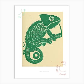 Carpet Chameleon Bold Block 3 Poster Art Print