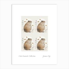 Cute Animals Collection Guinea Pig 2 Art Print