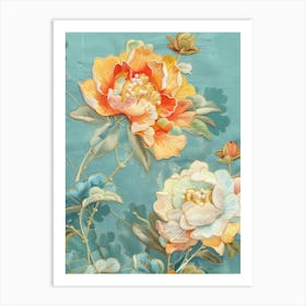 Chinese Peonies 4 Art Print