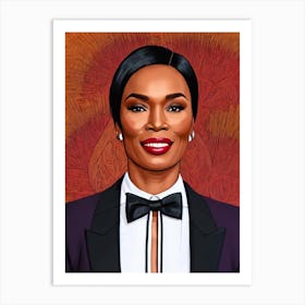 Angela Bassett Illustration Movies Art Print