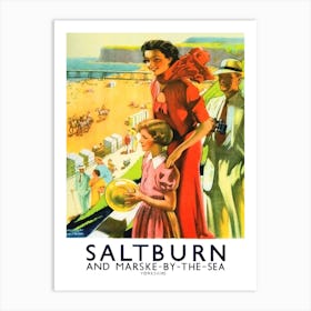 Saltburn And Marske By The Sea Art Print