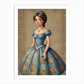 Cinderella- kids Art Print