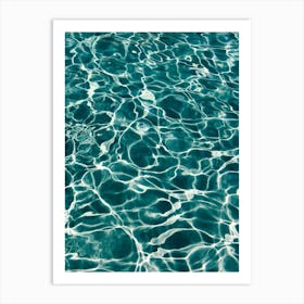 Water Reflections In The Pool Art Print