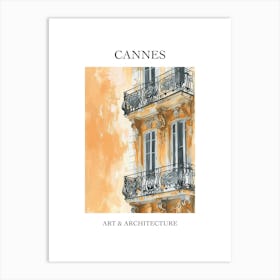 Cannes Travel And Architecture Poster 4 Art Print