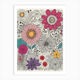 Floral Bouquet 3 Art Print