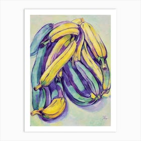 Banana 1 Vintage Sketch Fruit Art Print
