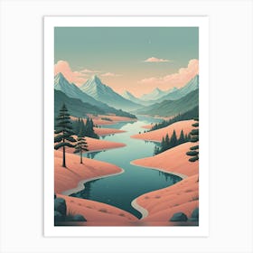 Waters And Hills Art Print