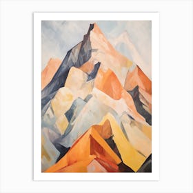 Mount Grosvenor Usa Mountain Painting Art Print