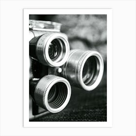 Black And White Film Camera Art Print