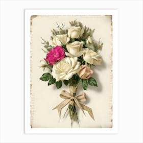 Bouquet Of Roses Art Print