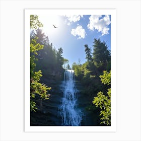 Waterfall In The Woods 2 Art Print