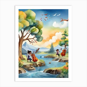 Nature And Music Art Print