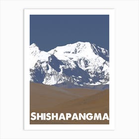 Shishapangma, Mountain, China, Himalaya, Nature, Climbing, Wall Print, Art Print