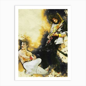 Smudge Freddie Mercury & Brian May Montreal 1981 Art Print