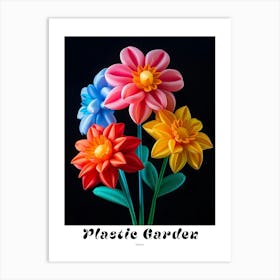 Bright Inflatable Flowers Poster Dahlia 4 Art Print