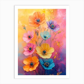 Colorful Flowers 2 Art Print