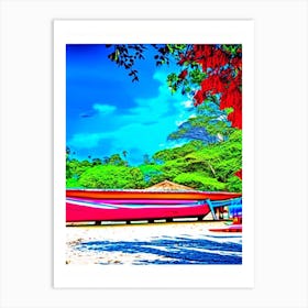 Koh Rong Cambodia Pop Art Photography Tropical Destination Art Print