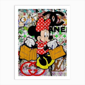 Minnie Mouse Lv Art Print