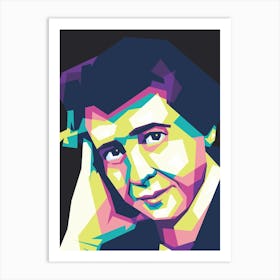 Hannah Arendt Wpap Art Print