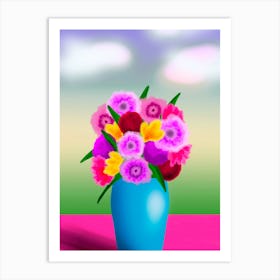 Vase Of Flowers Art Print