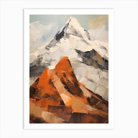 Huascaran Peru 2 Mountain Painting Art Print