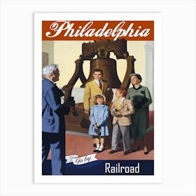 Philadelphia, Trave By Railroad Art Print