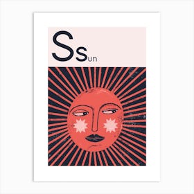 S For Sun Art Print