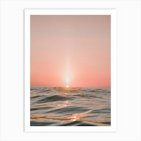 Sunset Over The Ocean 68 Art Print