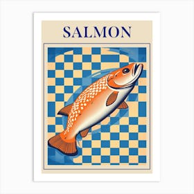 Salmon Seafood Poster Art Print