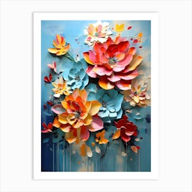 Paper Flowers 35 Art Print