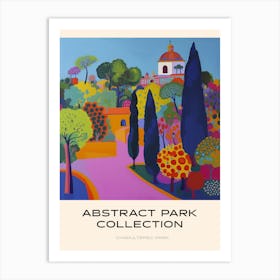 Abstract Park Collection Poster Chapultepec Park Mexico City 1 Art Print