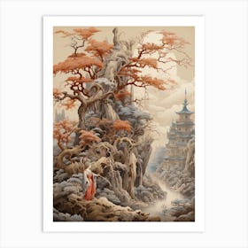 Japanese Andromeda Victorian Style 2 Art Print