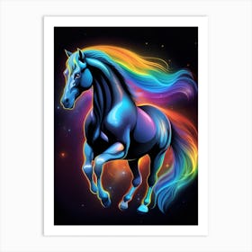 Rainbow Horse 20 Art Print