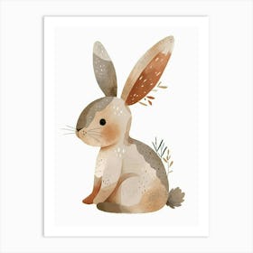 Mini Rex Rabbit Kids Illustration 2 Art Print