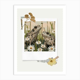 Scrapbook Frogs And Toads Fairycore Painting 4 Art Print