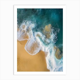 Aerial View Of A Beach 163 Art Print