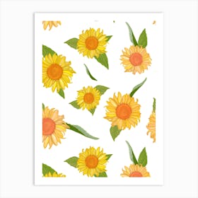 Sunflower Summer Time Art Print