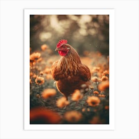 Chicken Portrait Art Print