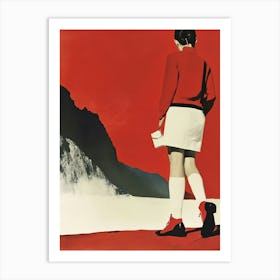 'The Girl In Red' Art Print