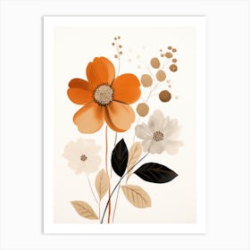 Orange Flowers 1 Art Print