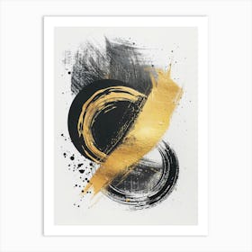 Gold And Black Canvas Print 34 Art Print